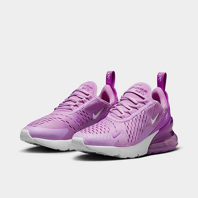 Big Kids' Nike Air Max 270 Casual Shoes Rush Fuchsia/Fuchsia Dream/White/White - 943345 501 4 Big Kids' Nike Air Max 270 Casual Shoes Rush Fuchsia/Fuchsia Dream/White/White - 943345 501 - Image 2