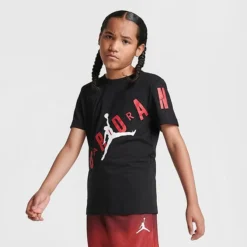 Nike Kids' Jordan Stretch Logo T-Shirt Black - 95A512 023 9 Nike Kids' Jordan Stretch Logo T-Shirt Black - 95A512 023 -Default Template 7 95A512 023 M3