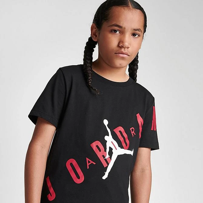 Nike Kids' Jordan Stretch Logo T-Shirt Black - 95A512 023 7 Nike Kids' Jordan Stretch Logo T-Shirt Black - 95A512 023 - Image 5