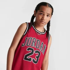 Nike Kids' Jordan Basketball Jersey Red/Black - 95A773 R78 -Default Template 7 95A773 R78 M5