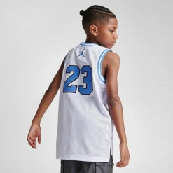 Nike Kids' Jordan Basketball Jersey White/University Blue - 95A773 W1W -Default Template 7 95A773 W1W M4