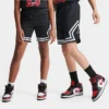 Nike Boys' Jordan Air Diamond Basketball Shorts Black/White - 95B136G 019 -Default Template 7 95B136G 019 M1