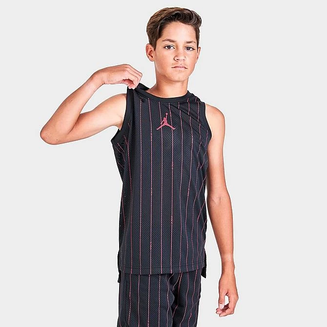 Nike Boys' Air Jordan Pinstripe Jersey Black - 95B455G 023 5 Nike Boys' Air Jordan Pinstripe Jersey Black - 95B455G 023 - Image 3