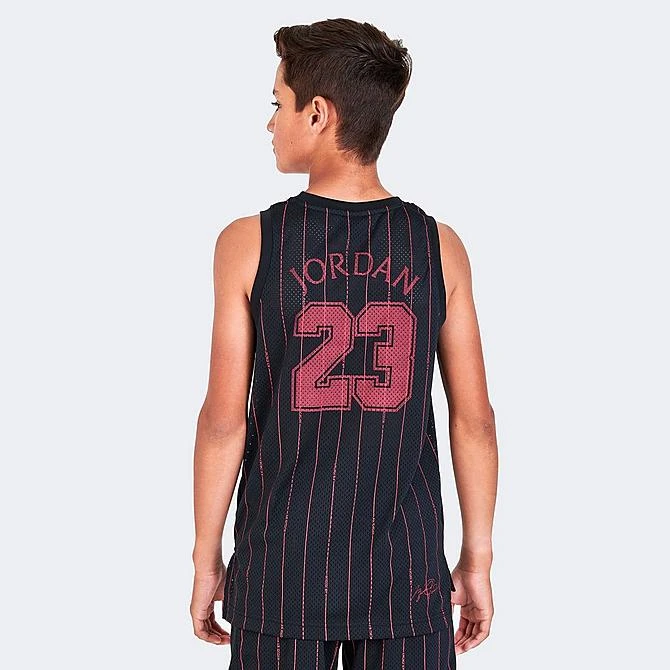 Nike Boys' Air Jordan Pinstripe Jersey Black - 95B455G 023 6 Nike Boys' Air Jordan Pinstripe Jersey Black - 95B455G 023 - Image 4