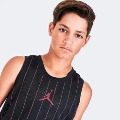 Nike Boys' Air Jordan Pinstripe Jersey Black - 95B455G 023 12 Nike Boys' Air Jordan Pinstripe Jersey Black - 95B455G 023 -Default Template 7 95B455G 023 M5