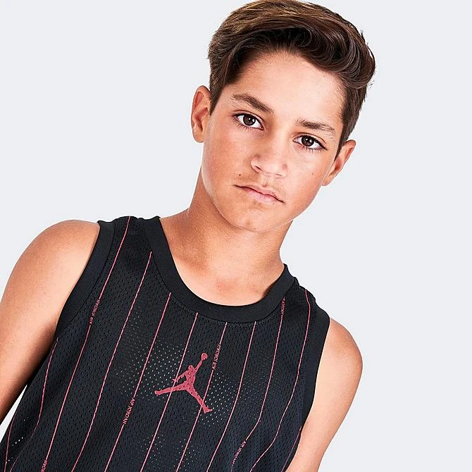 Nike Boys' Air Jordan Pinstripe Jersey Black - 95B455G 023 7 Nike Boys' Air Jordan Pinstripe Jersey Black - 95B455G 023 - Image 5