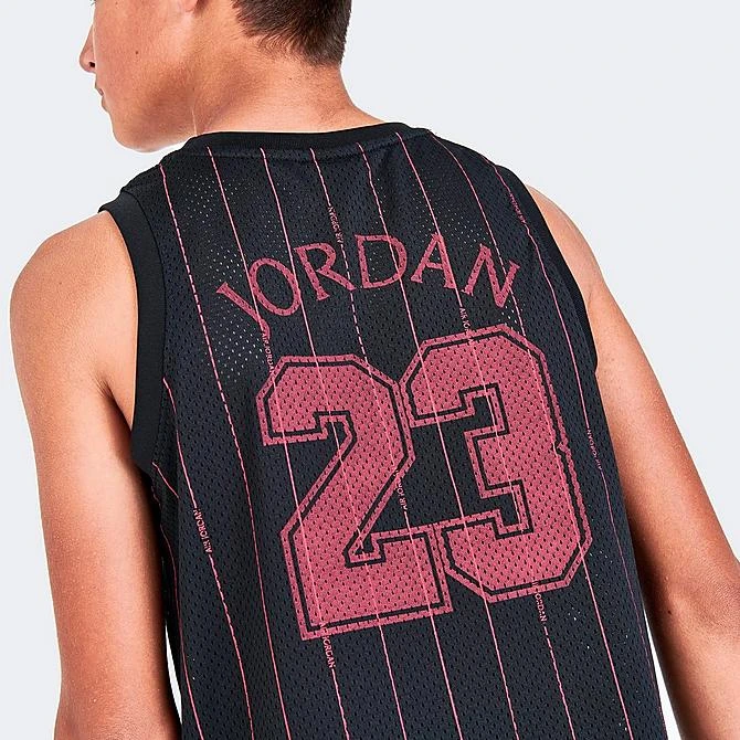 Nike Boys' Air Jordan Pinstripe Jersey Black - 95B455G 023 8 Nike Boys' Air Jordan Pinstripe Jersey Black - 95B455G 023 - Image 6