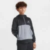 Nike Kids' Jordan Flight Taped Quarter-Zip Pullover Hoodie Black/Grey - 95C00T 023 1 Nike Kids' Jordan Flight Taped Quarter-Zip Pullover Hoodie Black/Grey - 95C00T 023 -Default Template 7 95C00T 023 M1