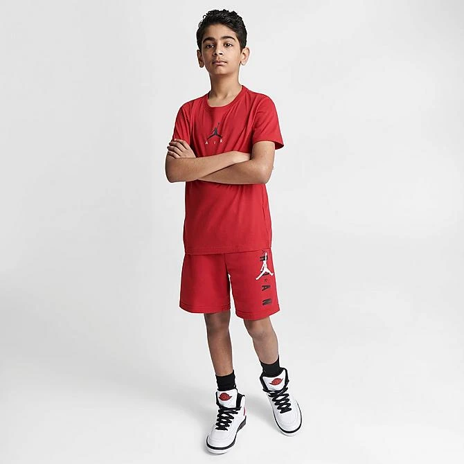 Nike Kids' Jordan Split The Defense Graphic T-Shirt Gym Red/Black/White - 95C188 R78 4 Nike Kids' Jordan Split The Defense Graphic T-Shirt Gym Red/Black/White - 95C188 R78 - Image 2