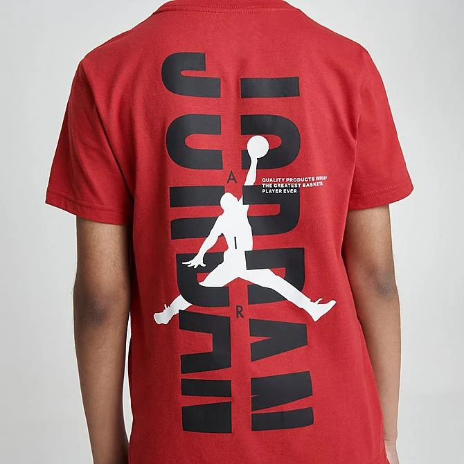 Nike Kids' Jordan Split The Defense Graphic T-Shirt Gym Red/Black/White - 95C188 R78 8 Nike Kids' Jordan Split The Defense Graphic T-Shirt Gym Red/Black/White - 95C188 R78 - Image 6