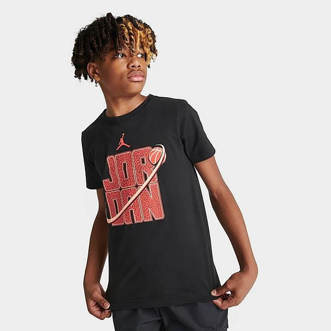 Nike Kids' Jordan Dunk On Mars T-Shirt Black - 95C238 023 3 Nike Kids' Jordan Dunk On Mars T-Shirt Black - 95C238 023