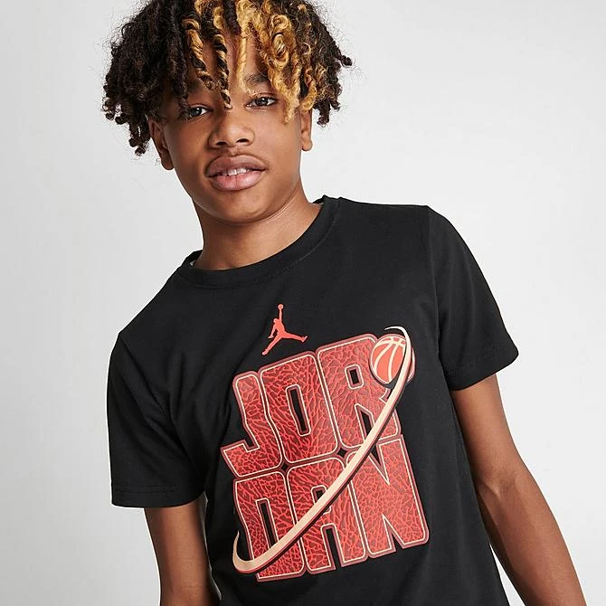 Nike Kids' Jordan Dunk On Mars T-Shirt Black - 95C238 023 7 Nike Kids' Jordan Dunk On Mars T-Shirt Black - 95C238 023 - Image 5