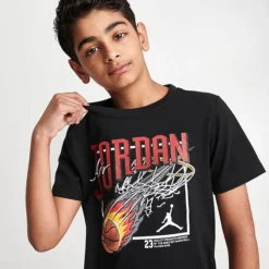 Nike Kids' Jordan Fireball Dunk T-Shirt Black - 95C253 023 -Default Template 7 95C253 023 M5