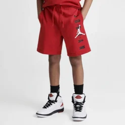Nike Kids' Jordan Split The Defense Graphic Shorts Gym Red/Black/White - 95C296 R78 -Default Template 7 95C296 R78 M3