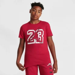 Nike Kids' Jordan Jumpman 23 T-Shirt Red/White - 95C529 R78 9 Nike Kids' Jordan Jumpman 23 T-Shirt Red/White - 95C529 R78 -Default Template 7 95C529 R78 M3