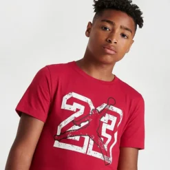 Nike Kids' Jordan Jumpman 23 T-Shirt Red/White - 95C529 R78 11 Nike Kids' Jordan Jumpman 23 T-Shirt Red/White - 95C529 R78 -Default Template 7 95C529 R78 M5