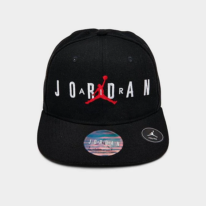 Nike Kids' Jordan Jumpman Snapback Hat Black/Gym Red/White - 9A0128 023 3 Nike Kids' Jordan Jumpman Snapback Hat Black/Gym Red/White - 9A0128 023 - Image 2