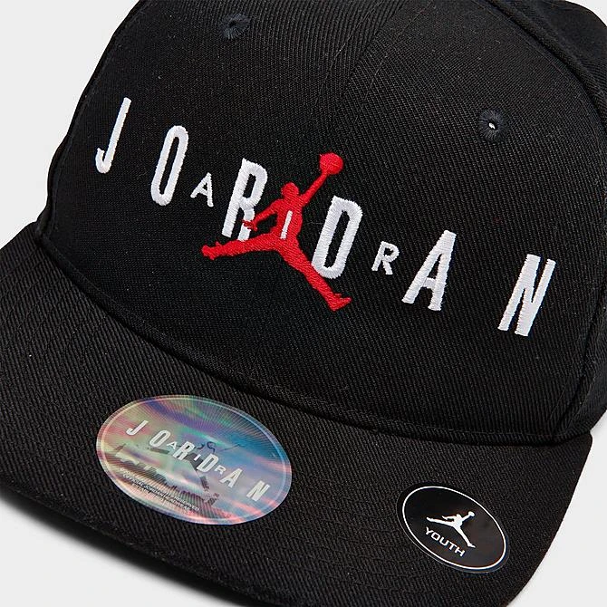 Nike Kids' Jordan Jumpman Snapback Hat Black/Gym Red/White - 9A0128 023 6 Nike Kids' Jordan Jumpman Snapback Hat Black/Gym Red/White - 9A0128 023 - Image 5