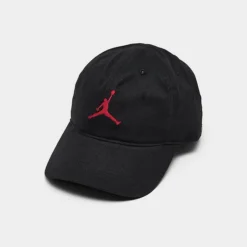 Nike Kids' Jordan Curvebrim Strapback Hat Black/Red - 9A0570 023