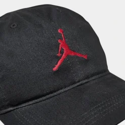 Nike Kids' Jordan Curvebrim Strapback Hat Black/Red - 9A0570 023 -Default Template 7 9A0570 023 P4