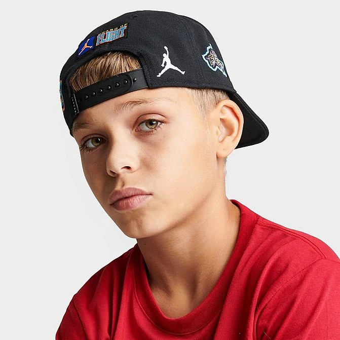 Nike Kids' Jordan Brand Of Flight Snapback Hat Black - 9A0835 023 3 Nike Kids' Jordan Brand Of Flight Snapback Hat Black - 9A0835 023
