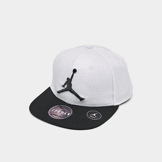 Nike Kids' Jordan Elephant Snapback Hat White/Black - 9A1623 001 4 Nike Kids' Jordan Elephant Snapback Hat White/Black - 9A1623 001 - Image 2