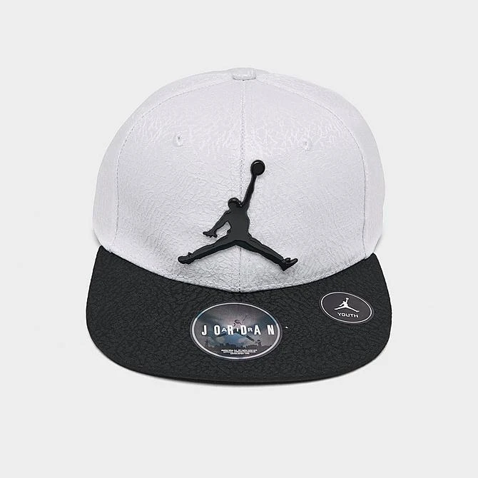 Nike Kids' Jordan Elephant Snapback Hat White/Black - 9A1623 001 5 Nike Kids' Jordan Elephant Snapback Hat White/Black - 9A1623 001 - Image 3