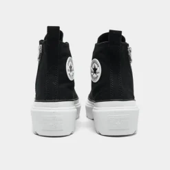 Girls' Big Kids Converse Chuck Taylor All Star High Top Lugged Casual Shoes Black/Black/White - A03011C 001 -Default Template 7 A03011C 001 P4