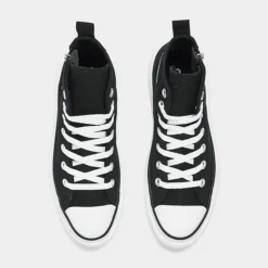 Girls' Big Kids Converse Chuck Taylor All Star High Top Lugged Casual Shoes Black/Black/White - A03011C 001 -Default Template 7 A03011C 001 P5