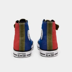 Little Kids' Converse Chuck Taylor All Star Easy-On Twill Stretch Lace Casual Shoes Black/Red/White - A03583F 400 11 Little Kids' Converse Chuck Taylor All Star Easy-On Twill Stretch Lace Casual Shoes Black/Red/White - A03583F 400 -Default Template 7 A03583F 400 P4