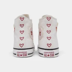 Girls' Little Kids' Converse Chuck Taylor High Top Casual Shoes Vintage White/Back Alley Brick/Gold - A04951F 103 -Default Template 7 A04951F 103 P4