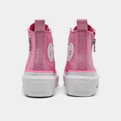 Girls' Little Kids' Converse Chuck Taylor All Star Lugged Lift Prism Glitter Platform Casual Shoes Oops Pink/White/Black - A05231C 674 -Default Template 7 A05231C 674 P4