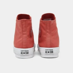 Girls' Big Kids' Converse Chuck Taylor All Star Lift Platform Casual Shoes Rhubarb Pie/White/Pure Silver - A05977C 608 -Default Template 7 A05977C 608 P4