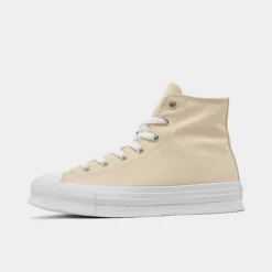 Girls' Big Kids' Converse Chuck Taylor All Star EVA Lift Platform Casual Shoes Natural Ivory/Natural Ivory/White - A06207CÂ 101
