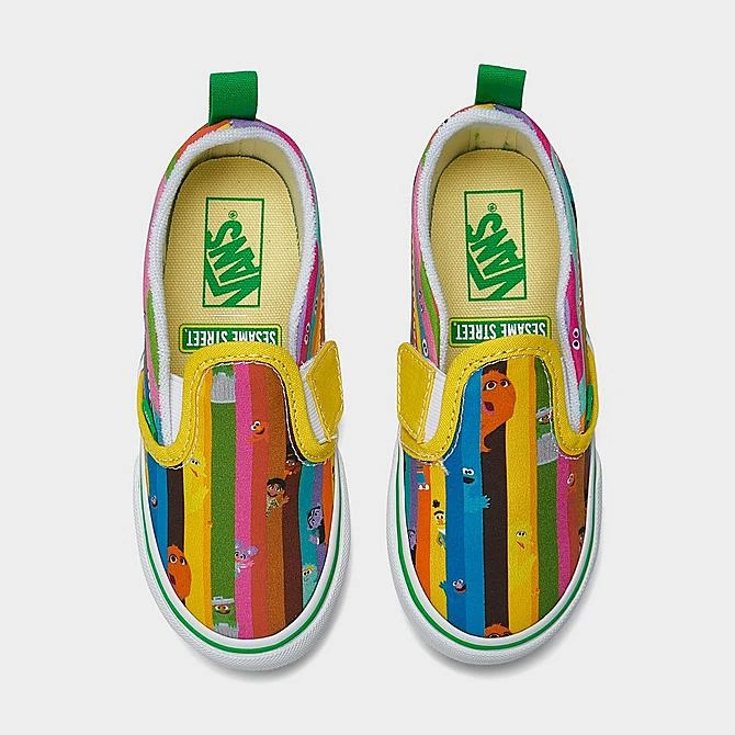 Kids' Toddler Vans X Sesame Street Classic Slip-On V Casual Shoes Multicolor - A3488BMC 900 7 Kids' Toddler Vans X Sesame Street Classic Slip-On V Casual Shoes Multicolor - A3488BMC 900 - Image 5