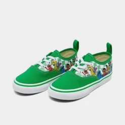 Kids' Toddler Vans X Sesame Street Authentic Casual Shoes Green/White - A34A1BGK 310 -Default Template 7 A34A1BGK 310 P2