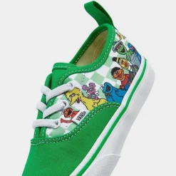 Kids' Toddler Vans X Sesame Street Authentic Casual Shoes Green/White - A34A1BGK 310 -Default Template 7 A34A1BGK 310 P3