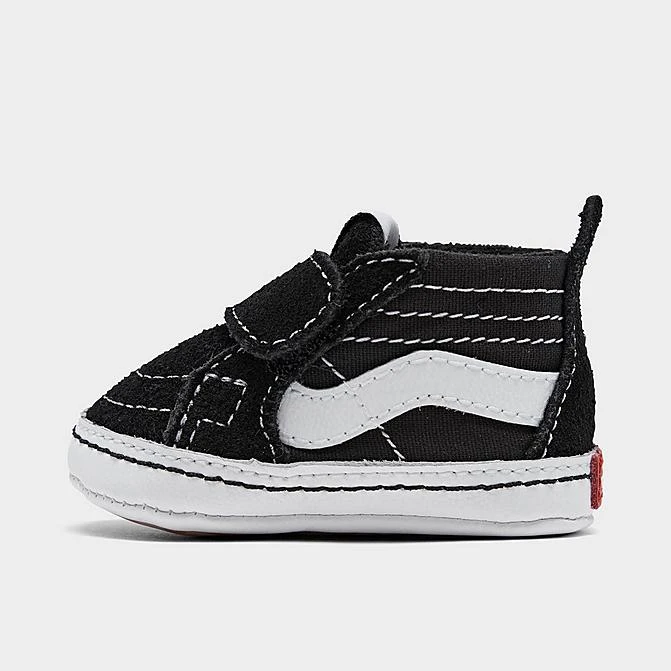 Boys' Infant Vans Old Skool Hook-and-Loop Crib Shoes Black/White - A3U8K6BT 001 3 Boys' Infant Vans Old Skool Hook-and-Loop Crib Shoes Black/White - A3U8K6BT 001