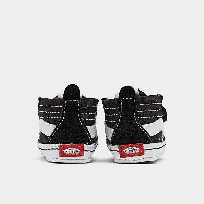Boys' Infant Vans Old Skool Hook-and-Loop Crib Shoes Black/White - A3U8K6BT 001 6 Boys' Infant Vans Old Skool Hook-and-Loop Crib Shoes Black/White - A3U8K6BT 001 - Image 4