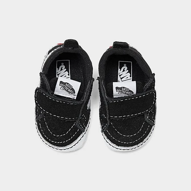Boys' Infant Vans Old Skool Hook-and-Loop Crib Shoes Black/White - A3U8K6BT 001 7 Boys' Infant Vans Old Skool Hook-and-Loop Crib Shoes Black/White - A3U8K6BT 001 - Image 5