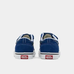 Kids' Toddler Vans Reflect Check Flame Old Skool Casual Shoes True Blue - A4VJJ7WM 401 -Default Template 7 A4VJJ7WM 401 P4
