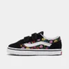 Kids' Toddler Vans Floral Old Skool Casual Shoes Black/Multi - A4VJJBA2 001 -Default Template 7 A4VJJBA2 001 P1