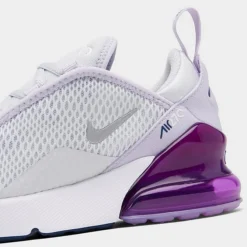 Girls' Little Kids' Nike Air Max 270 Casual Shoes Pure Platinum/Violet Frost/Midnight Navy/Metallic Silver - AO2372G 023 -Default Template 7 AO2372G 023 P3