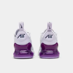 Girls' Little Kids' Nike Air Max 270 Casual Shoes Pure Platinum/Violet Frost/Midnight Navy/Metallic Silver - AO2372G 023 -Default Template 7 AO2372G 023 P4