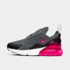 Girls' Little Kids' Nike Air Max 270 Casual Shoes Smoke Grey/Hyper Pink/Black/White - AO2372G 031 2 Girls' Little Kids' Nike Air Max 270 Casual Shoes Smoke Grey/Hyper Pink/Black/White - AO2372G 031 -Default Template 7 AO2372G 031 P1