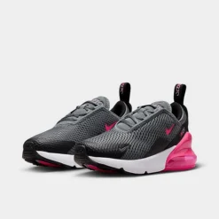 Girls' Little Kids' Nike Air Max 270 Casual Shoes Smoke Grey/Hyper Pink/Black/White - AO2372G 031 -Default Template 7 AO2372G 031 P2