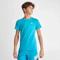 Kids' Nike Sportswear Logo T-Shirt Baltic Blue/White - AR5254 401 -Default Template 7 AR5254 401 M3