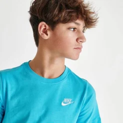 Kids' Nike Sportswear Logo T-Shirt Baltic Blue/White - AR5254 401 -Default Template 7 AR5254 401 M5