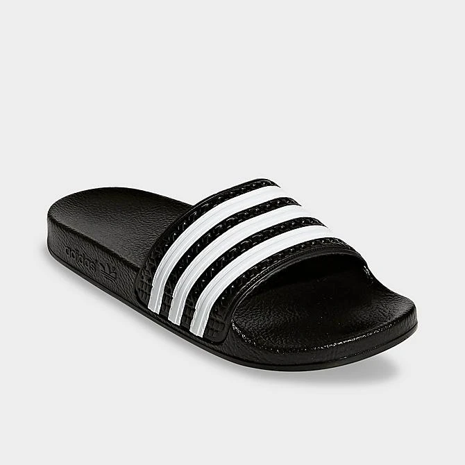 Boys' Big Kids' Adidas Adilette Slide Sandals Core Black/Cloud White/Core Black - BA7130 BLK 4 Boys' Big Kids' Adidas Adilette Slide Sandals Core Black/Cloud White/Core Black - BA7130 BLK - Image 2