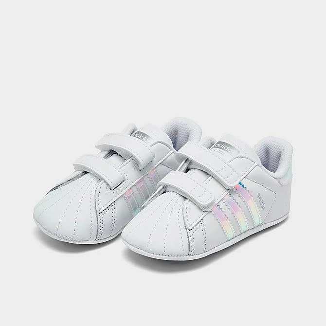 Girls' Infant Adidas Originals Superstar Crib Shoes White/White/Black - BD8000 100 4 Girls' Infant Adidas Originals Superstar Crib Shoes White/White/Black - BD8000 100 - Image 2